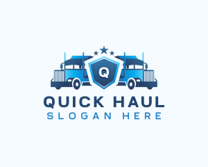 Transport Delivery Truck logo design