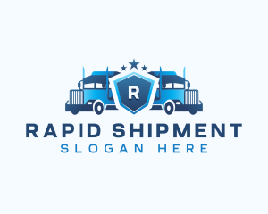 Transport Delivery Truck logo design