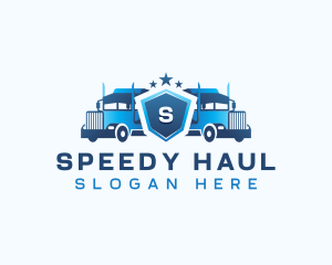 Transport Delivery Truck logo design