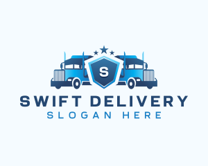 Transport Delivery Truck logo design