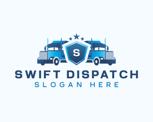 Transport Delivery Truck logo design