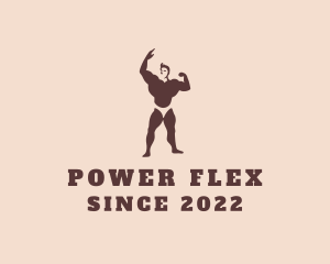 Strong Muscular Man  logo