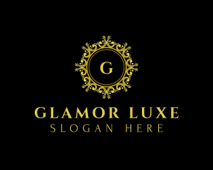 Luxe Crest Ornament logo design