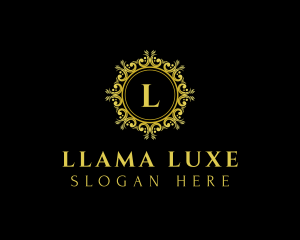 Luxe Crest Ornament logo design