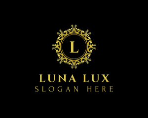 Luxe Crest Ornament logo design