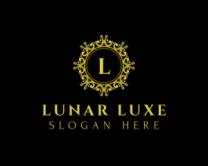 Luxe Crest Ornament logo design