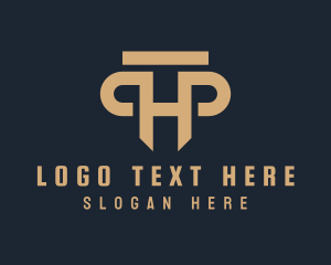 Architecture - Legal Column Pillar logo design