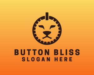 Power Button Lion logo design