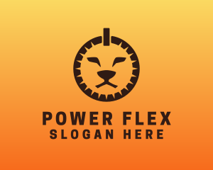 Power Button Lion logo design