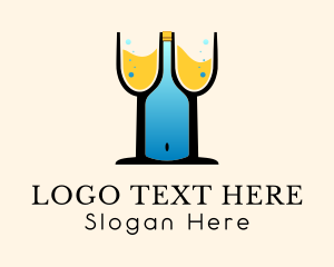 Wine Bottle Boob logo