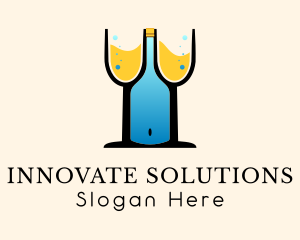 Wine Bottle Boob logo