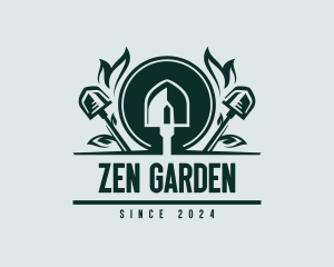 Shovel Landscaping Garden logo design