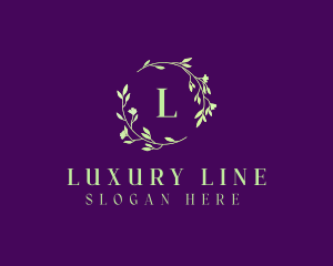 Luxury Wreath Boutique logo design