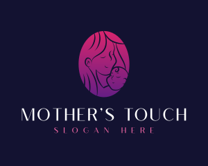 Mother Baby Minimalist logo design