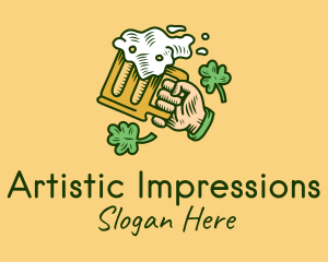 St. Patrick's Day Irish Beer  logo design