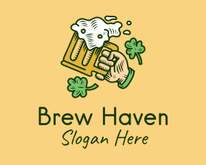 St. Patrick's Day Irish Beer  logo design