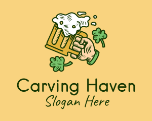 St. Patrick's Day Irish Beer  logo design