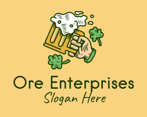 St. Patrick's Day Irish Beer  logo design