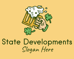 St. Patrick's Day Irish Beer  logo design