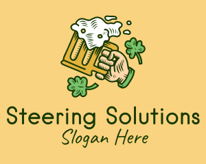 St. Patrick's Day Irish Beer  logo design