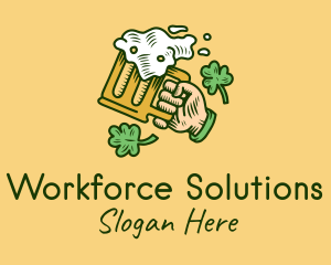 St. Patrick's Day Irish Beer  logo design