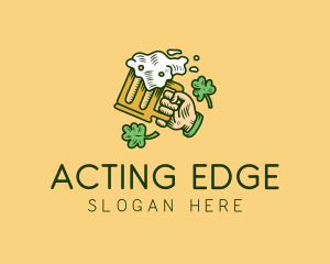 St. Patrick's Day Irish Beer  logo design