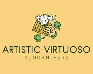 St. Patrick's Day Irish Beer  logo design