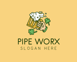 St. Patrick's Day Irish Beer  logo design