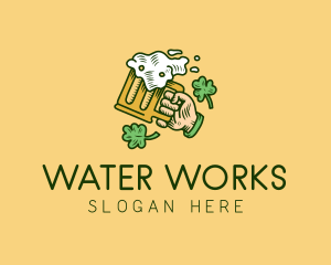 St. Patrick's Day Irish Beer  logo design