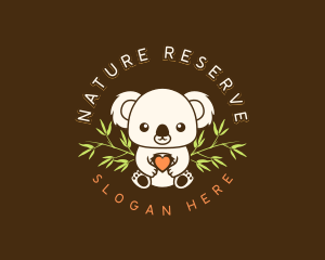 Koala Bear Heart logo design