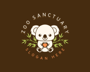 Koala Bear Heart logo design