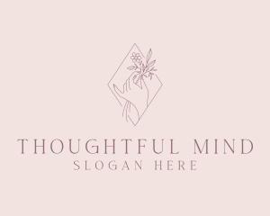 Flower Hand Styling logo design