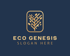 Golden Tree Gardening logo design