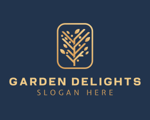 Golden Tree Gardening logo design