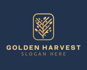 Golden Tree Gardening logo design