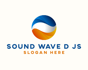 Wave Fire Sphere  logo design