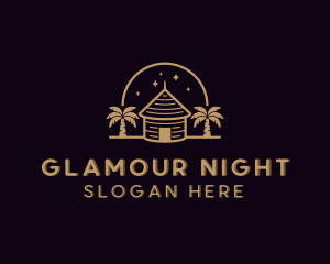 Forest Night Cabin logo design