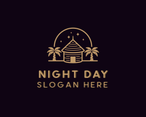 Forest Night Cabin logo design