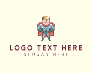 Comic Superhero Man Logo