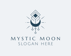 Spiritual Crescent Moon logo design