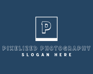 Minimalist Polaroid Photography logo design