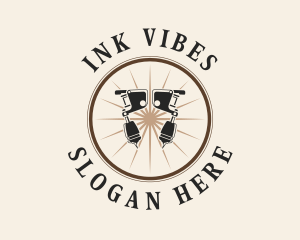 Tattoo Ink Needle logo