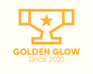 Golden Championship Trophy logo design