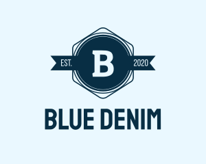 Blue Badge Lettermark  logo design