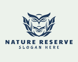 Nature Owl & Owlet logo design