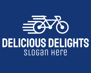 Simple Fast Bicycle Bike logo design