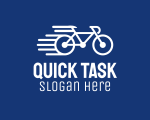 Simple Fast Bicycle Bike logo design