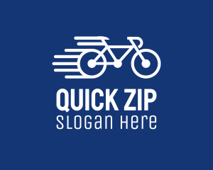 Simple Fast Bicycle Bike logo design