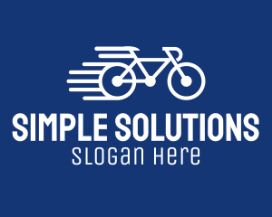 Simple Fast Bicycle Bike logo design