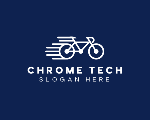 Simple Fast Bicycle Bike logo design